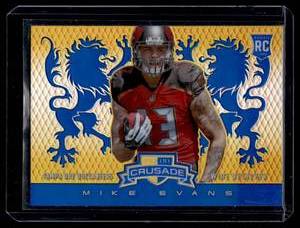 lot 113 image: Mike Evans RC  2014 Panini Rookies & Stars Rookie Crusade Blue #31 Tampa Bay Buccaneers Football Card