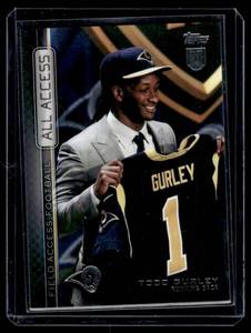 lot 114 image: Todd Gurley RC  2015 Topps Field Access All #AAA-TG St. Louis Rams Football Card