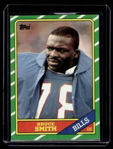 lot 115 image: Bruce Smith RC  1986 Topps #389 Buffalo Bills Football Card