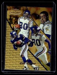 lot 116 image: Cris Carter  02101000 2000 Topps Gold Label Premium Parallel #24 Minnesota Vikings Football Card