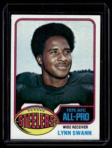 lot 118 image: Lynn Swann 2nd Year   1976 Topps #140 Pittsburgh Steelers Football Card