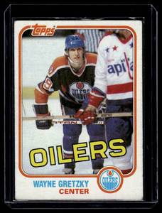 lot 174 image: Wayne Gretzky   1981 Topps #16 Edmonton Oilers Hockey Card