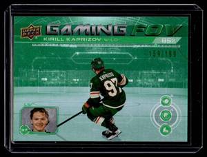 lot 70 image: Kirill Kaprizov  159199 2024 Upper Deck Gaming FOV Green #GFOV-8 Minnesota Wild Hockey Card