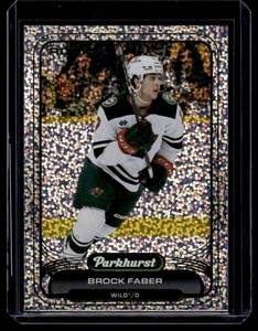 lot 184 image: Brock Faber RC  2023 Parkhurst Foil #150 Minnesota Wild Hockey Card