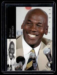 lot 214 image: Michael Jordan   1994 Upper Dec #MJR1 Chicago Bulls Basketball Card