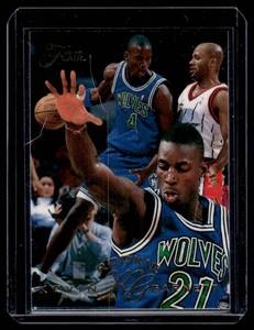lot 225 image: Kevin Garnett RC  1996 Flair #21 Minnesota Timberwolves Basketball Card