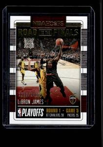 lot 234 image: LeBron James  11332018 2019 Hoops Road to the Topps NBA Finals #37 Cleveland Cavaliers Basketball Card