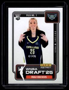 lot 237 image: Paige Bueckers RC  2026 Panini Instant Wnba #DN-1 Dallas Wings Basketball Card