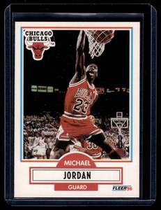 lot 240 image: Michael Jordan   1990 Fleer #26 Chicago Bulls Basketball Card