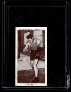 lot 320 image: Len Harvey   1938 Churchmans Cigarettes Boxing #18   Card