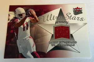 lot 29A image: Larry Fitzgerald Game-Used Jersey 2006 Upper Deck Ultra Stars #US-LF Football Card