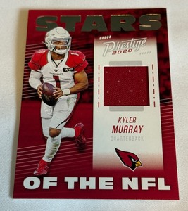 lot 37A image: Kyler Murray Relic 2020 Prestige Stars of the NFL #SN-KM Football Card