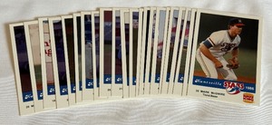 lot 51A image: Mark McGwire Minor League Card Set 1986 Huntsville Stars Burger King Set