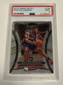 lot 61A image: Zion Williamson RC PSA 9 Mint 2019 Select #199 Rookie Basketball Card