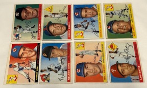 lot 64A image: 8 Card 1955 Topps Baseball Vintage Lot