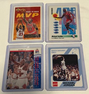 lot 80A image: Michael Jordan 4 Card Basketball Lot (1)