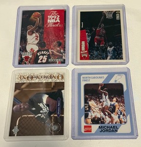 lot 81A image: Michael Jordan 4 Card Basketball Lot (2)