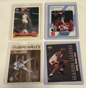 lot 83A image: Michael Jordan 4 Card Basketball Lot (4)