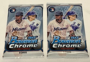 lot 85A image: (2) 2022 Bowman Chrome Baseball Card Packs