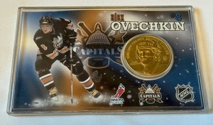 lot 45B image: Alexander Ovechkin Limited Edition Bronze Coin 2005-2006 Calder Trophy Winner Hockey