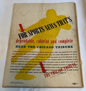 1939 All-Star Football Game Official Program College All-Americans vs. New York Giants at Soldiers' Field August 30, 1939