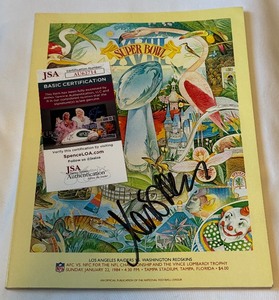 lot 7 image: Marcus Allen Signed Super Bowl XVII Official Program with JSA COA