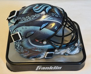 lot 56B image: Chris Drieger Signed Seattle Kraken Hockey Mini Goalie Mask