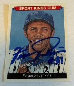 lot 65B image: Fergie Jenkins On Card Auto 2018 Sport Kings Gum #31