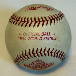 lot 66B image: 1994 Official World Series Baseball Rawlings Ball