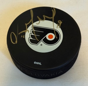 lot 93B image: Scott Mellanby Signed Philadelphia Flyers Official NHL Hockey Puck