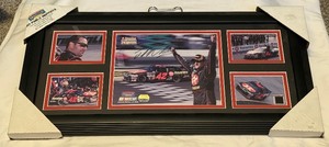 lot 111A image: Juan Pablo Montoya Signed Nascar Framed and Matted Photos With COA 24x12