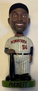 lot 119A image: Kirby Puckett Hall of Fame Bobblehead Minnesota Twins Baseball