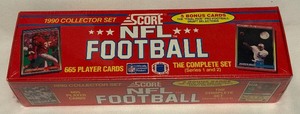 lot 126A image: 1990 Score Football Factory Sealed Card Set