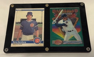 lot 128A image: Ryne Sandberg 2 Card Lot Including 2nd Year Fleer