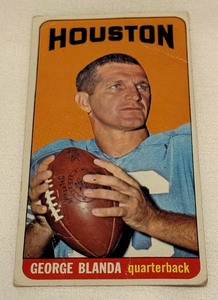 lot 131A image: 1965 Topps Football Tallboy George Blanda #69 Vintage Football Card