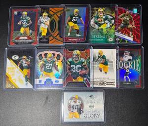 lot 145A image: 1-Card NFL Packers RC #d Lot (AJ Dillon to 5)