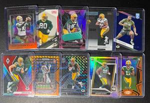 lot 147A image: 10-Card NFL Packers Star RC #d Lot (Wyatt, Reed, Wicks, and more)