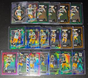 lot 153A image: 19-Card NFL Packers RC Parallel Lot (Musgrave, Wicks, and others)