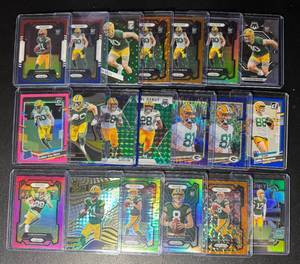 lot 154A image: 20-Card NFL Packers RC Parallel Lot (LVN, Reed, Musgrave, and others)
