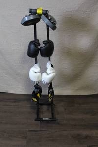 Boxing Training Gear Set with Gloves, Focus Mitts, Hand Wraps and Stand