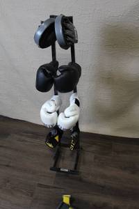 Boxing Training Gear Set with Gloves, Focus Mitts, Hand Wraps and Stand