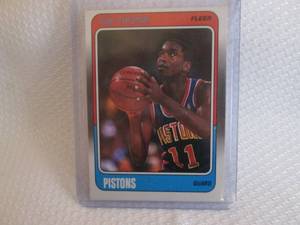 lot 52 image: 1988-89 Fleer Isiah Thomas Card...