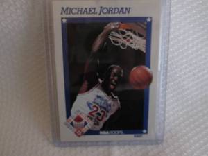 lot 70 image: 1991-92 NBA Hoops Michael Jordan Al...