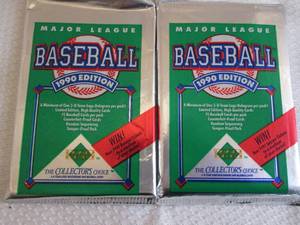 lot 77 image: 5-1990 Upper Deck Baseball  Packs...