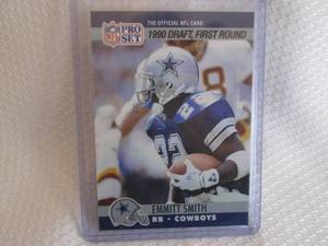 lot 79 image: 19790 ProSet Emmitt Smith Rookie Ca...
