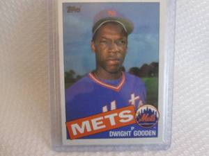 lot 92 image: 1985 Topps Dwight Gooden Rookie Car...