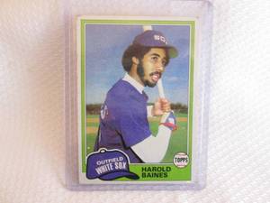lot 98 image: 1981 Topps Harold Baines Rookie Car...