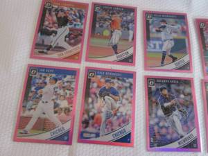 lot 100 image: 2018 Optic Pink Prizm Cards...