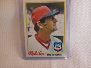 lot 109 image: 1978 Topps Carl Yastrzemski Card...