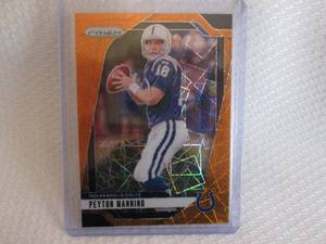 lot 110 image: 2024 Prizm Peyton Manning Orange Pr...